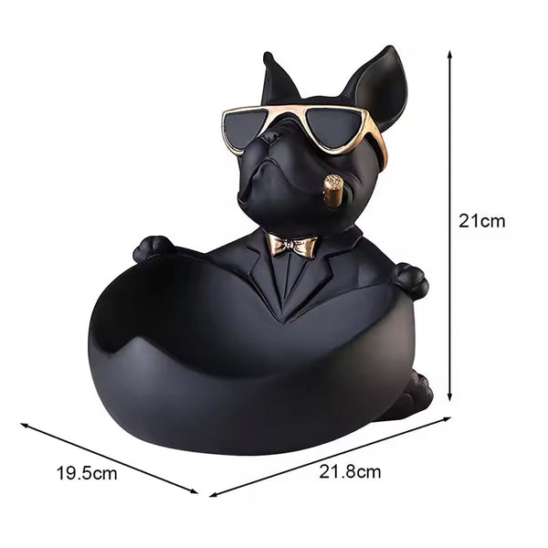 Cute French Bulldog Resin Figurine, Perfect for Table Decoration