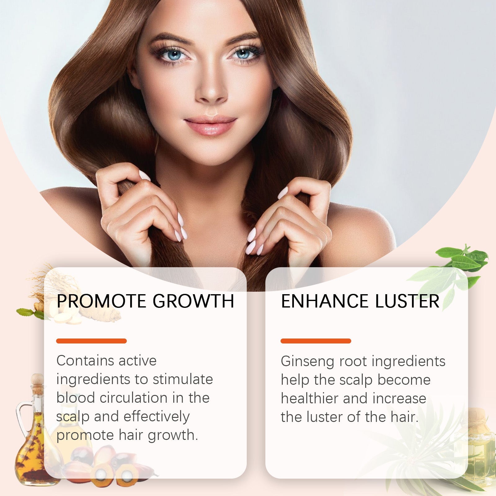 Hair Care Oil, Intensive Repair Hair Shine Hair Nourishing Scalp Care Essential Oil