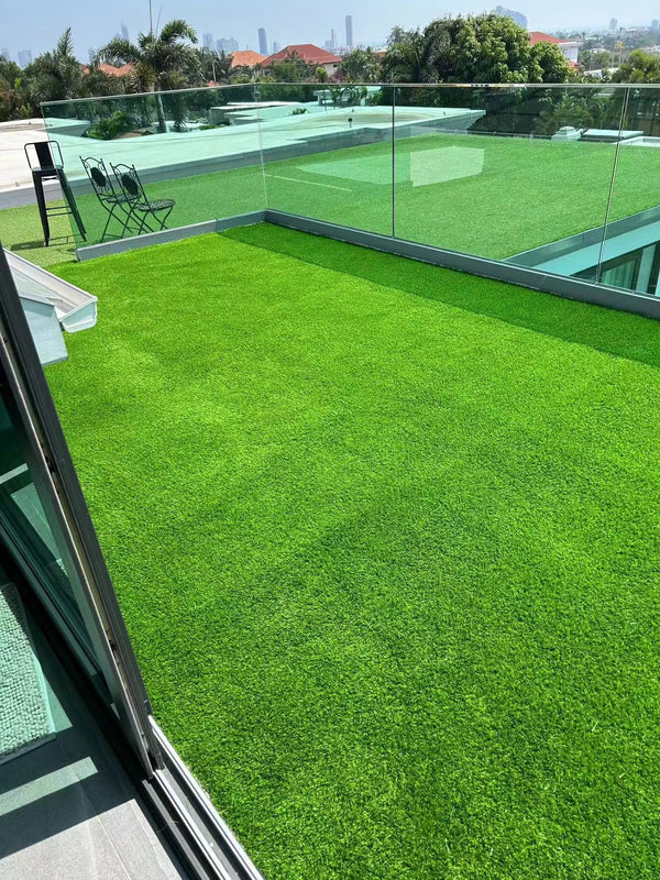 2FTX10FT Outdoor Artificial Grass Runway Blanket, Thick and Realistic Fake Grass Roll Decoration 1.38 