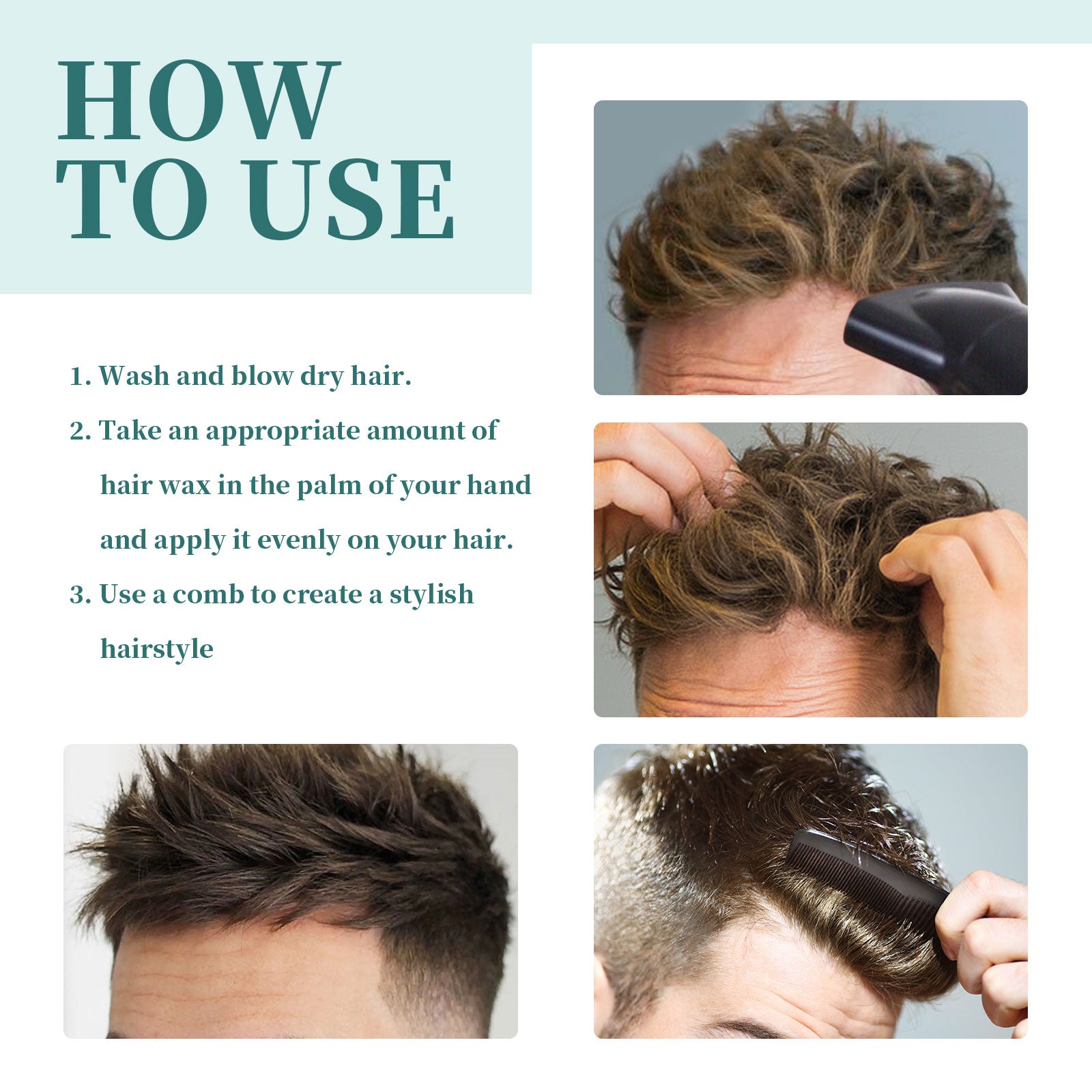 Hair-Plexus Pomades, Anti-Frizz Hair Care Moisturizing Shine Styling Gel Natural Volume