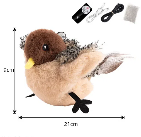 Cat toys touch sense sound teasing cat sticks plush simulation birds pet supplies grind teeth self pleasure relieve boredom