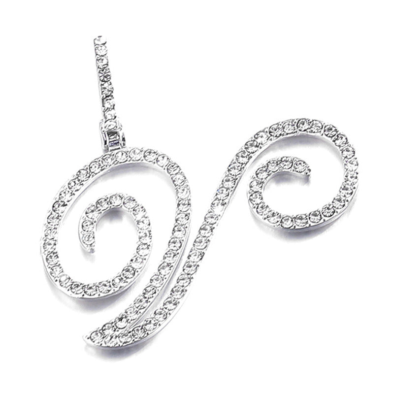 Hip hop accessories grass letter pendant melon seed buckle Cuban chain accessory