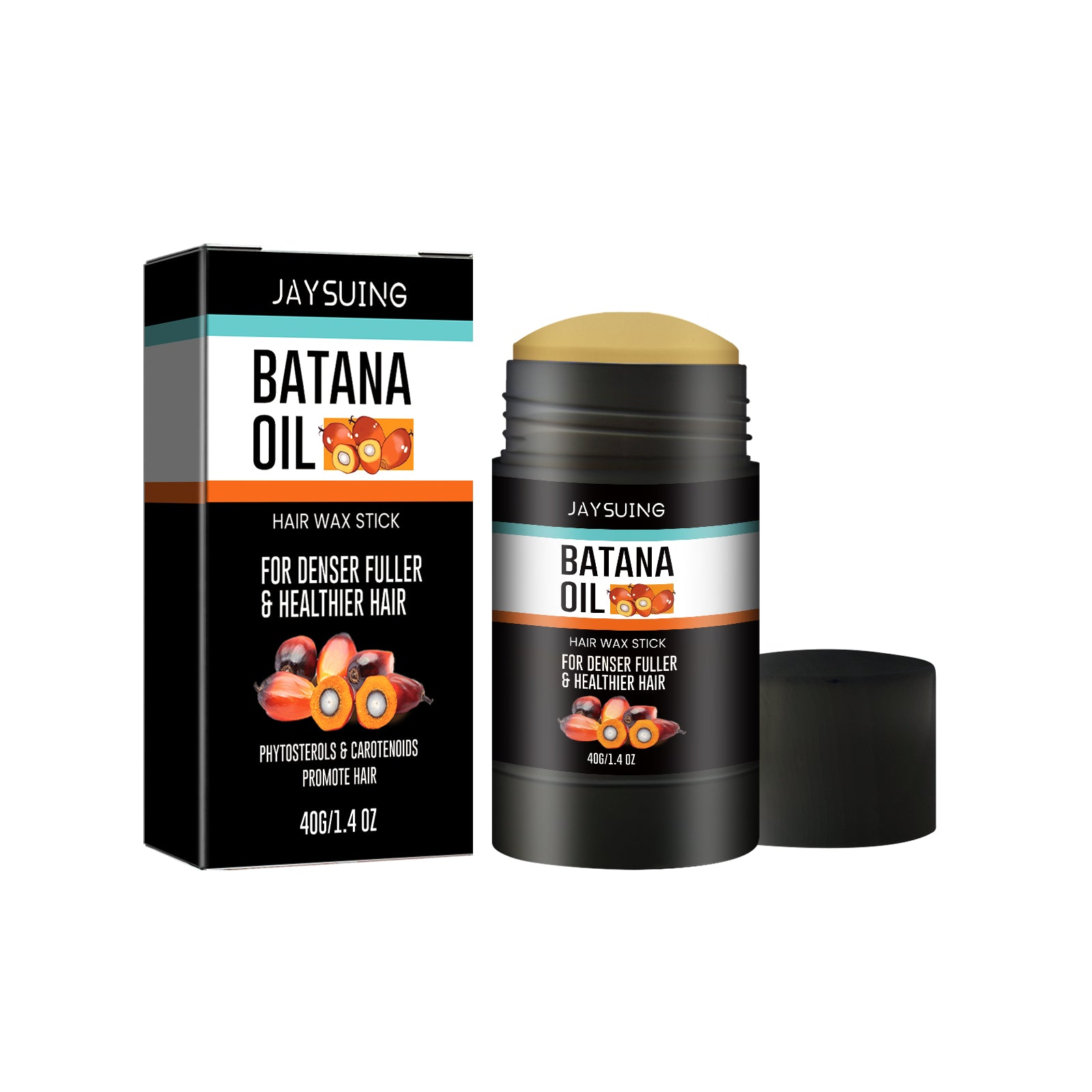 Batana Hair Wax Stick Shape Lasting Styling Broken Hair Care Fluffy Natural Gloss Hair Wax Stick