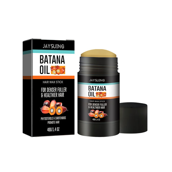 Batana Hair Wax Stick Shape Lasting Styling Broken Hair Care Fluffy Natural Gloss Hair Wax Stick