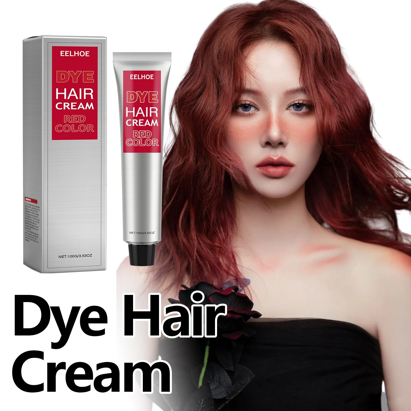 Hair Cream, Gentle, Non-Irritating, Non-Scalp Injury, Easy Color Change, Moisturizing Hair, Easy To Wash Hair Cream