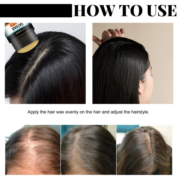 Batana Hair Wax Stick Shape Lasting Styling Broken Hair Care Fluffy Natural Gloss Hair Wax Stick