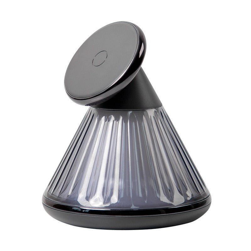 Conical adjustable magnetic wireless charger with night light suitable for iPhone 15W wireless charging bracket