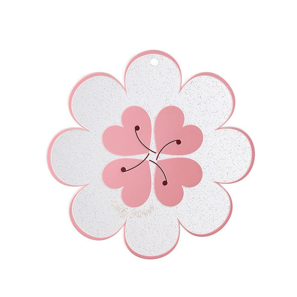 Lucky Flower Heat Insulation Mat Simple Wind Table Heat Insulation Mat Anti scalding Bowl and Dish Mat Household Plate Mat PVC Mat