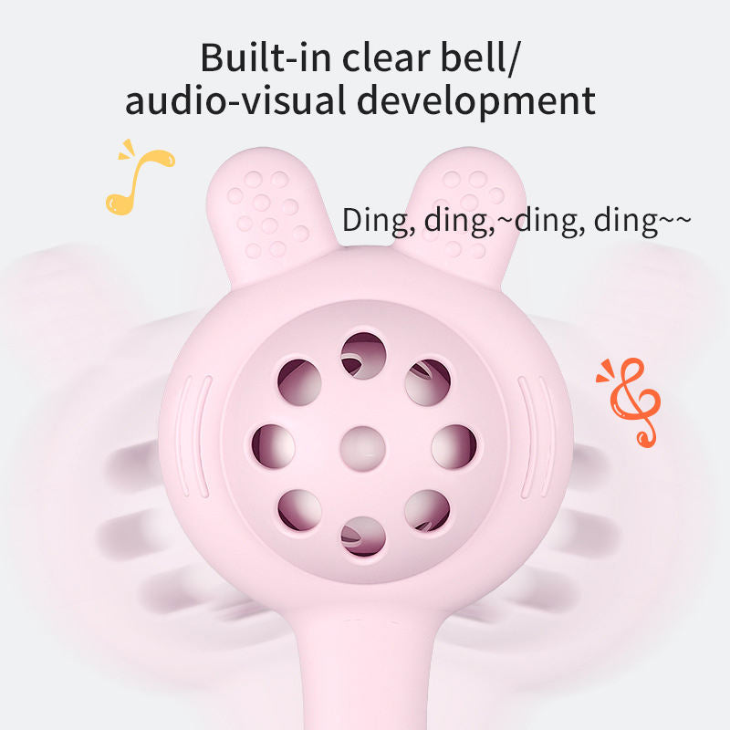 Baby Ringing Bell Toy Can Bite Water Boiled Small Sand Hammer Hand Ringing Bell Sand Hammer