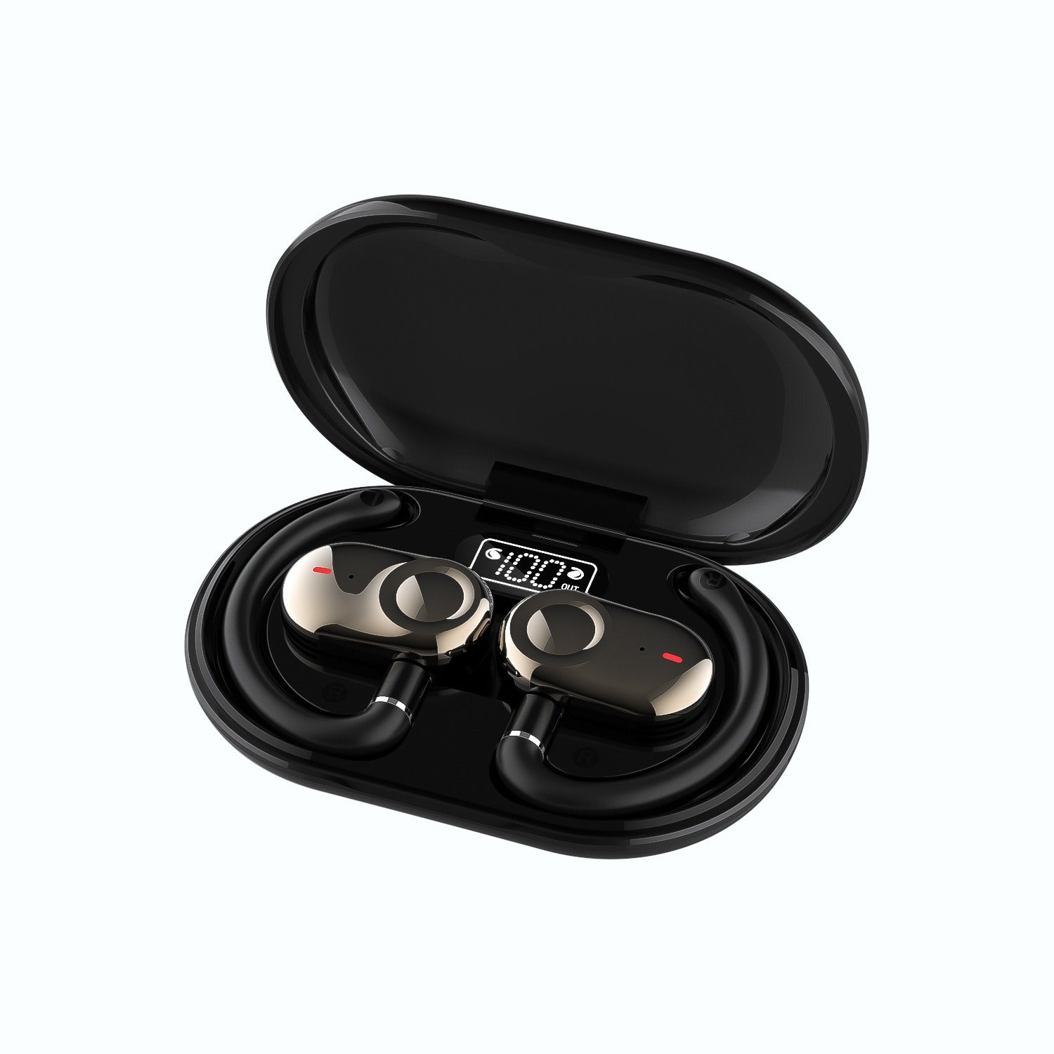 JM18 Bluetooth earphones wireless stereo OWS dual axis rotating hanging ear earphones