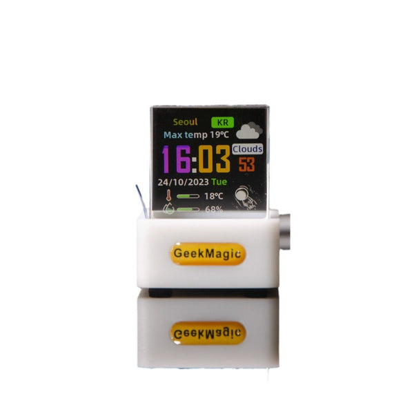 New Trend Mini Transparent WiFi Weather Clock Creative Gift Desktop Decoration Display