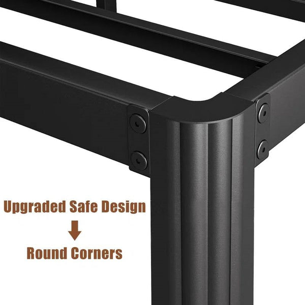 California King size Heavy Duty Metal Bed Frame with Round Edge Legs