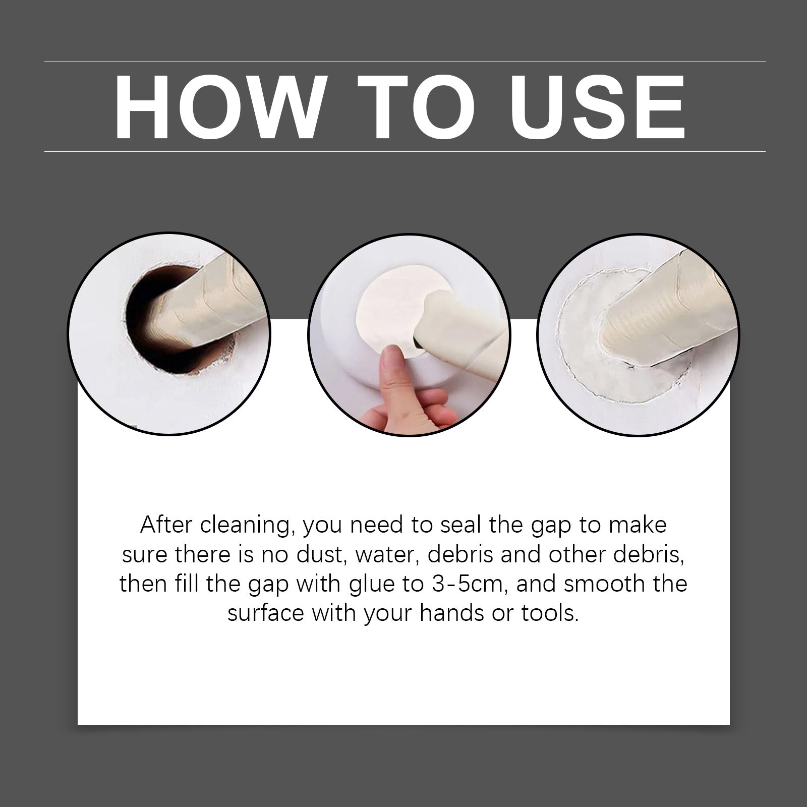 Waterproof Sealing Cement, Seal Leakproof Household Holes And Cracks Wear-Resistant Filling Clay Cement