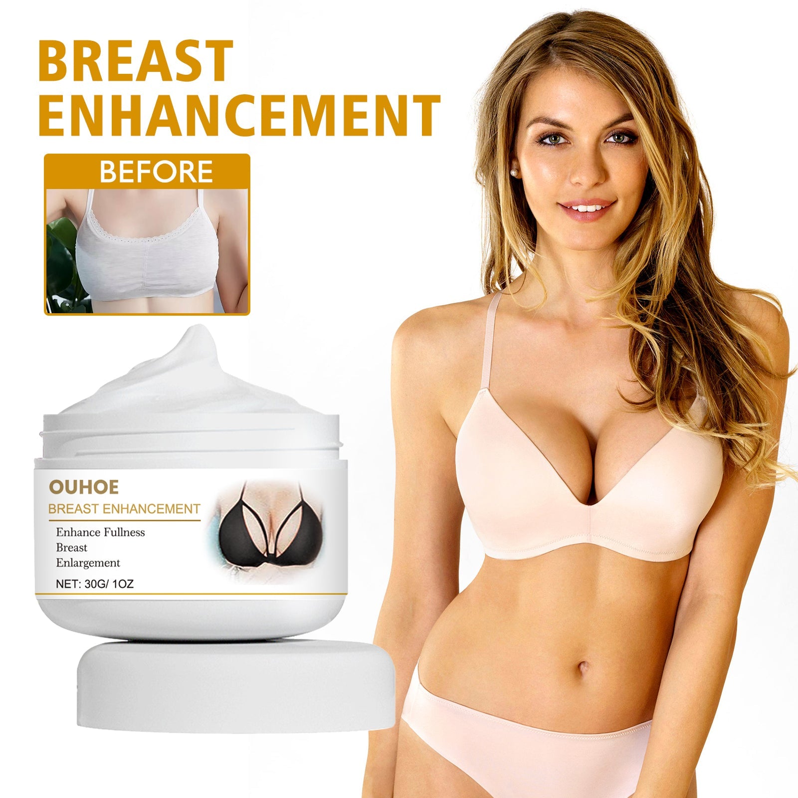 Breast Enhancement, Postpartum Breast Relaxation Firming And Lifting Firm Plump Breast Care Massage Cream