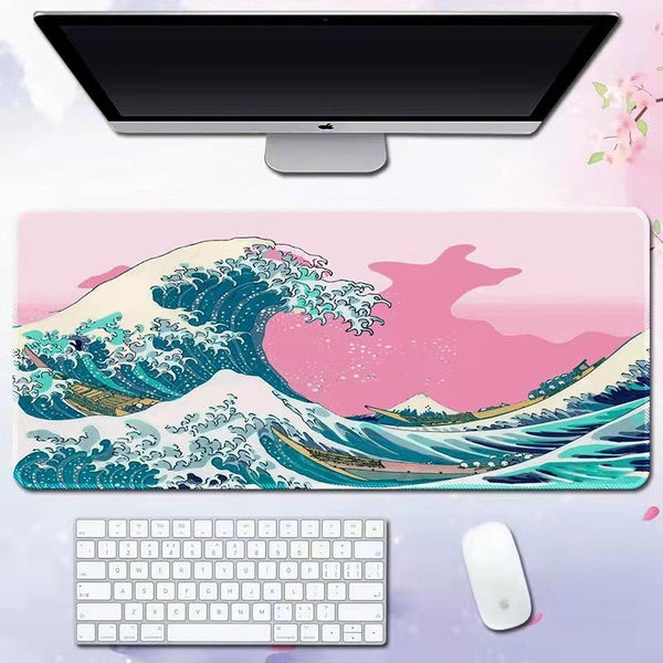 Wave mouse pad advertising game keyboard pad desk pad
