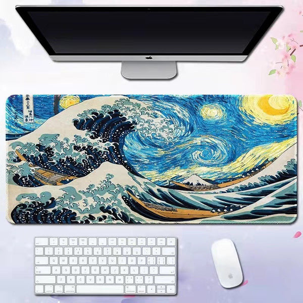 Wave mouse pad advertising game keyboard pad desk pad