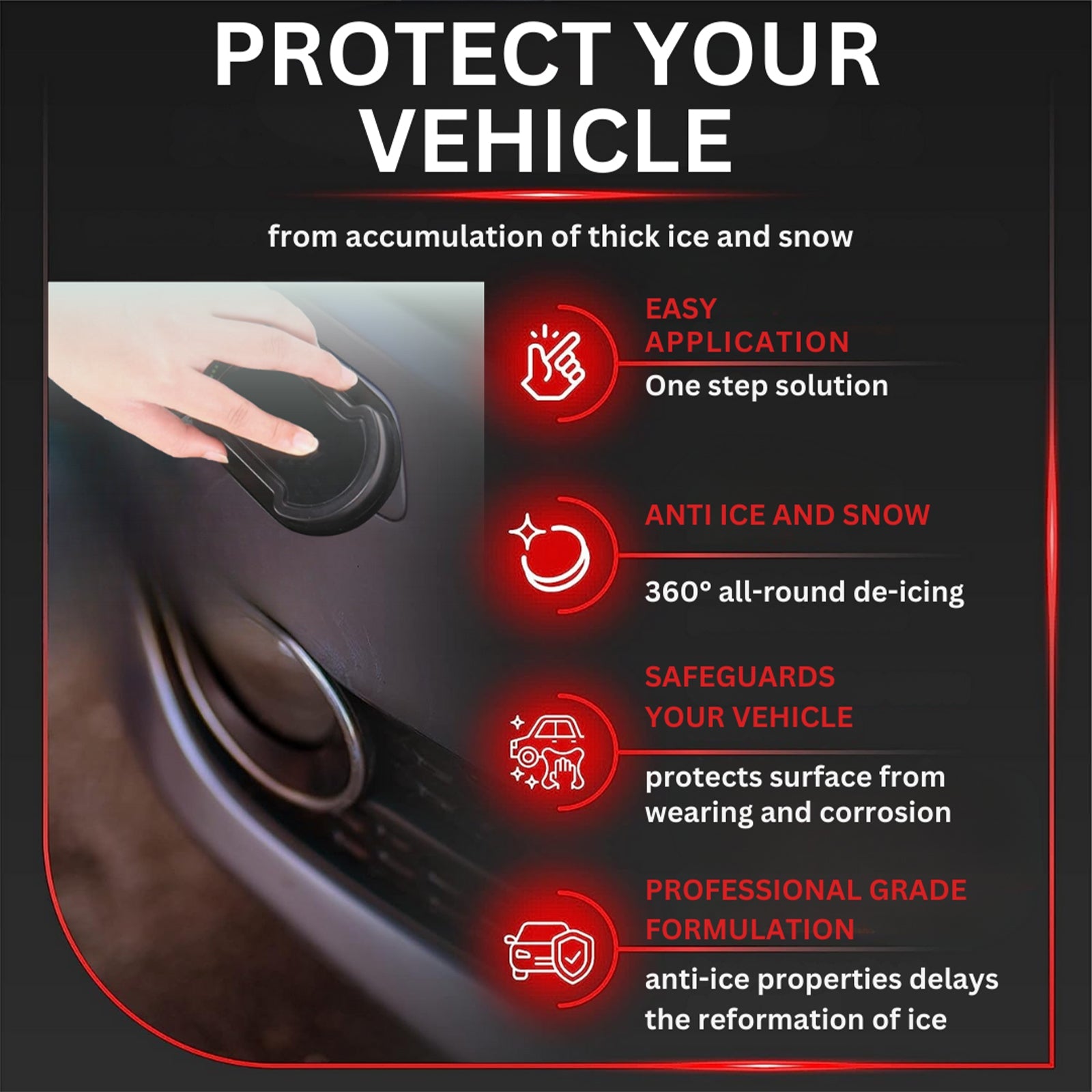 Sponge For Car Glass Hydrophobic Snow Defroster For Car Portable Deicing Cleaning Sponge