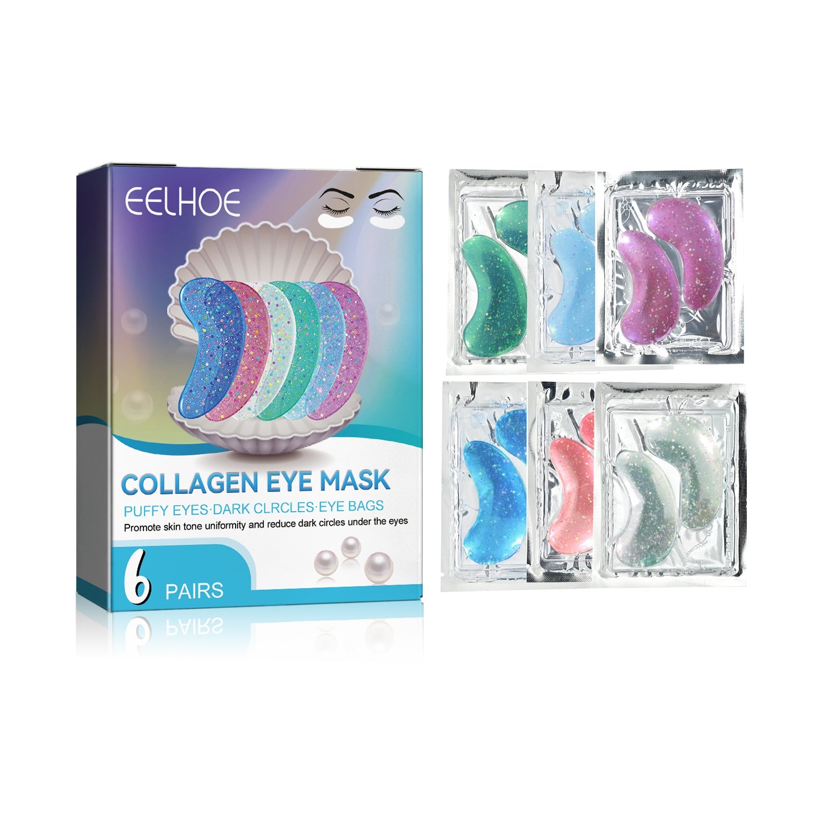 Collagen Eye Mask Removes Fine Lines And Dark Circles Hydrating And Firming Lift Crystal Eye Mask