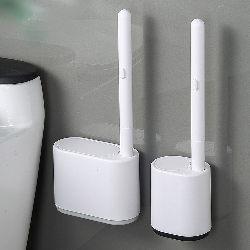 Wall Mounted Disposable Tool with No Dead Corners for Cleaning Bathroom and Toilet Brushes