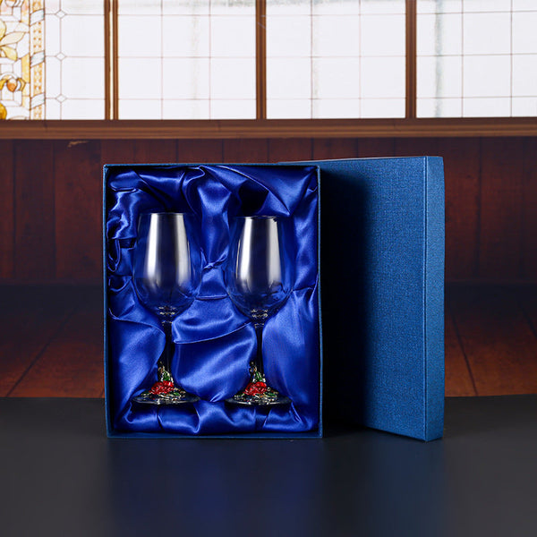 Household enamel crystal glass red wine glass goblet decanter