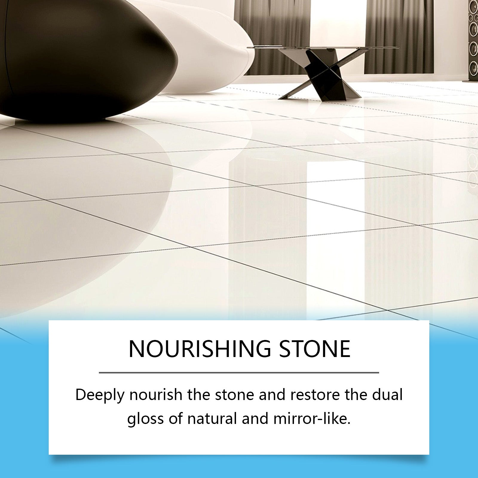 Stone Crystal Plating Agent, Kitchen Quartz Tile Countertop Scratch Repair Cleaning Stain Brightener