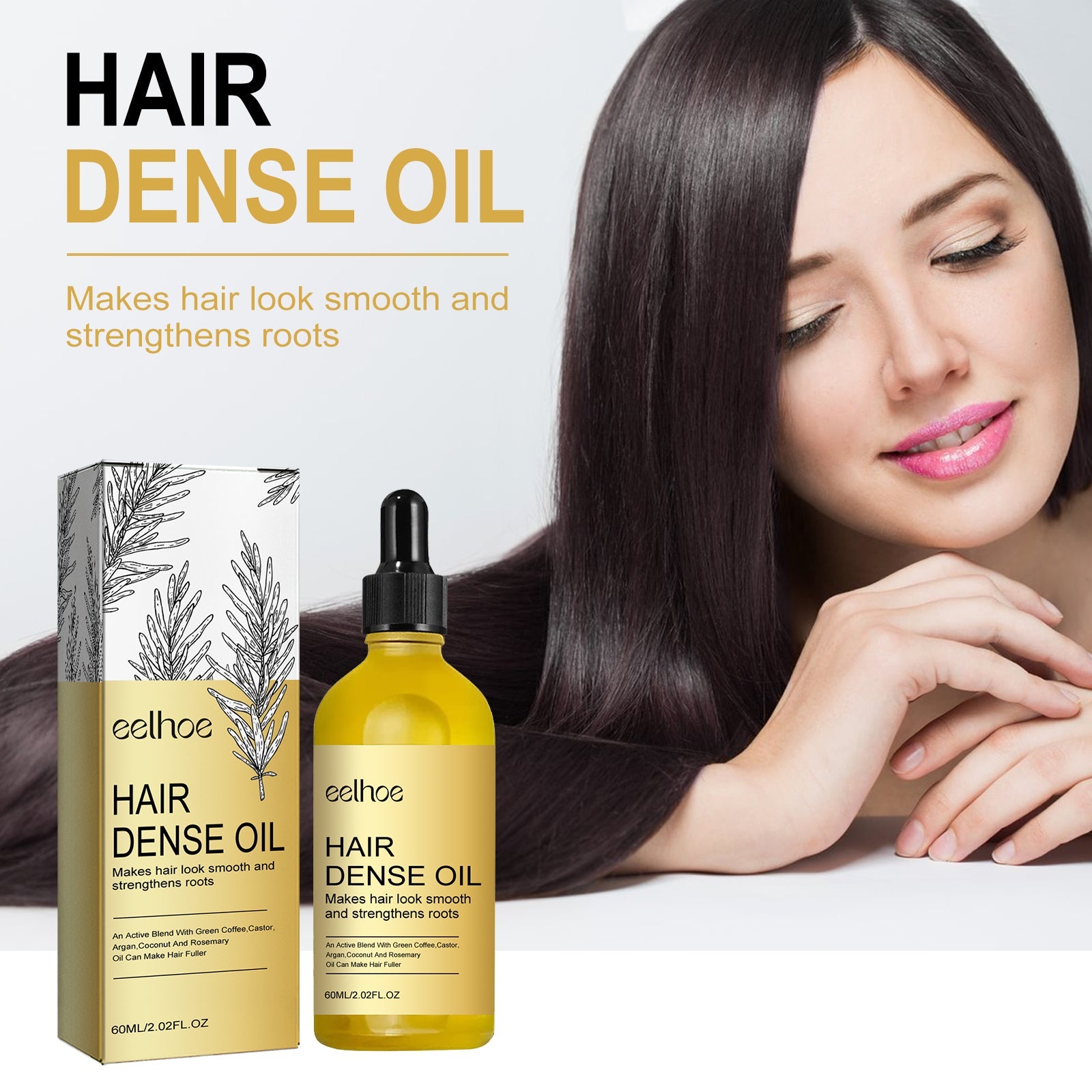 Hair Dense Oil, Scalp Cleaning Care Fluffy Soft Repair Dry Hair Impetuous Solid Hair Dense Hair Essential Oil