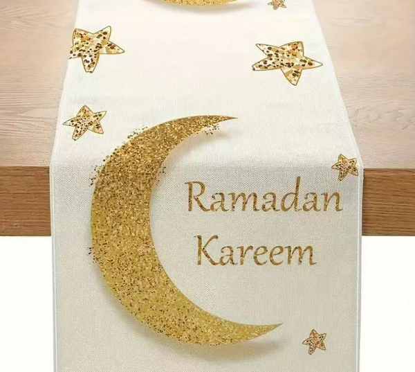 Printed Moon Castle House Tablecloth Home Decoration Party Festival Atmosphere Table Flag