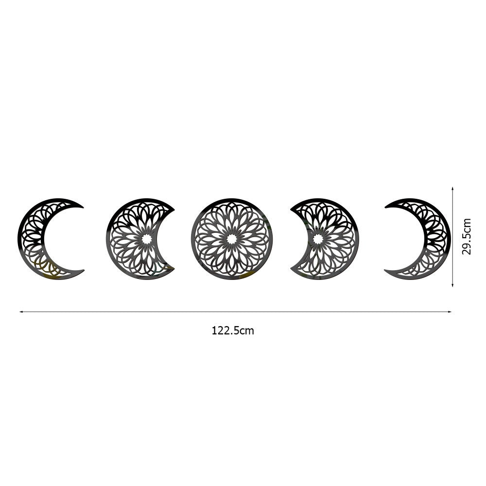3D Stereoscopic Moon Phase Change Acrylic Mirror Surface Sticker Home Decoration Self-Adhesive Wall Sticker