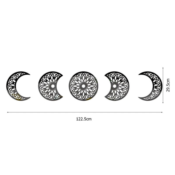 3D Stereoscopic Moon Phase Change Acrylic Mirror Surface Sticker Home Decoration Self-Adhesive Wall Sticker