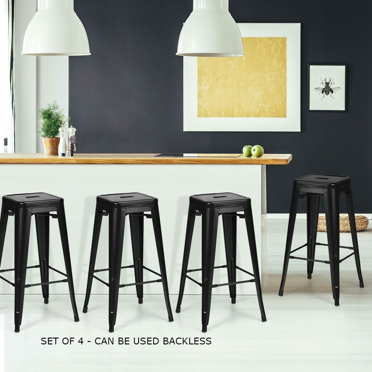 Set of 4 Black 30