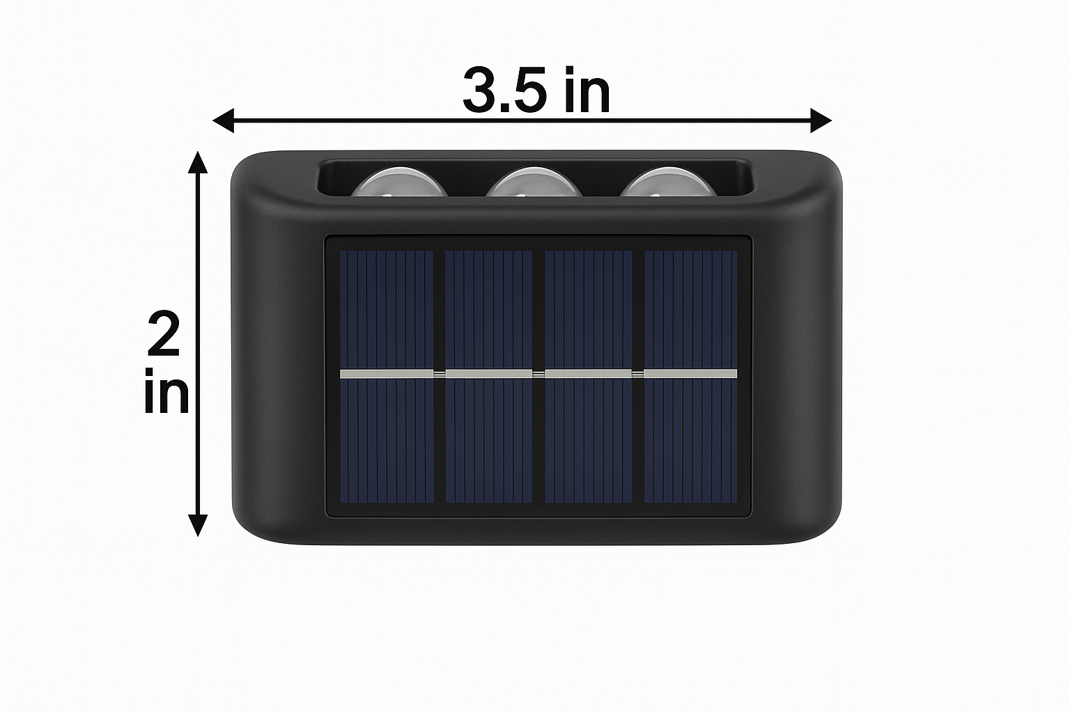 4-Pack Solar Outdoor Wall LED Light