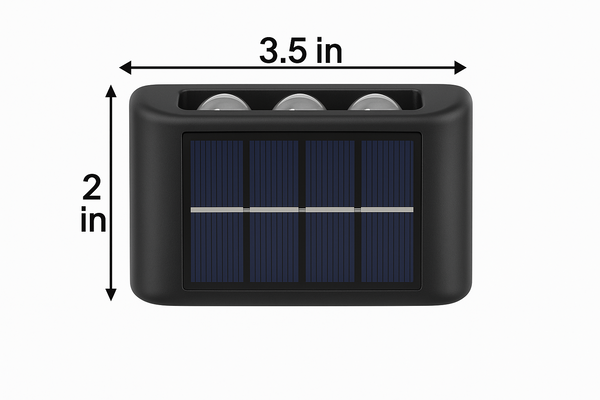 4-Pack Solar Outdoor Wall LED Light