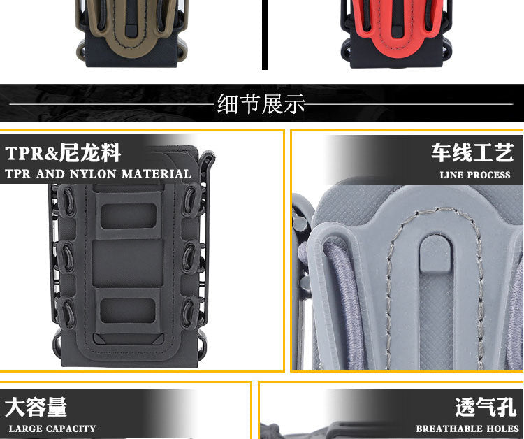 Live CS Tactical Waist Hanging Box 5.56&7.62 Elastic Scorpion Quick Pull Outdoor Multi purpose Kit