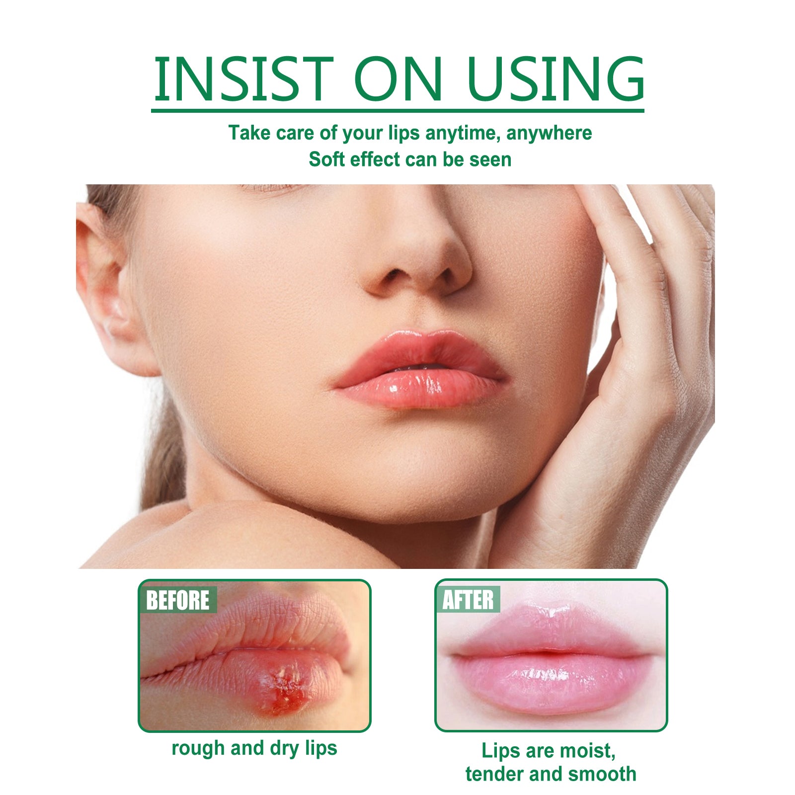 Herbal Medicated Lip Balm, Repair Lips Prevent Dry Crack Remove Dead Skin And Moisturize Care Lip Balm