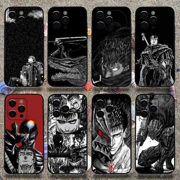 GutsrkiPhone Anime Phone Case 15 New SE Black