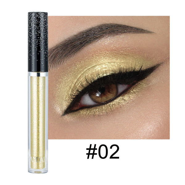 HANDAIYAN 12 Color Single Diamond Liquid Eye Shadow Psychedelic Pearly Shiny Eye Shadow Lying Silkworm Tear Makeup Eye Shadow Liquid