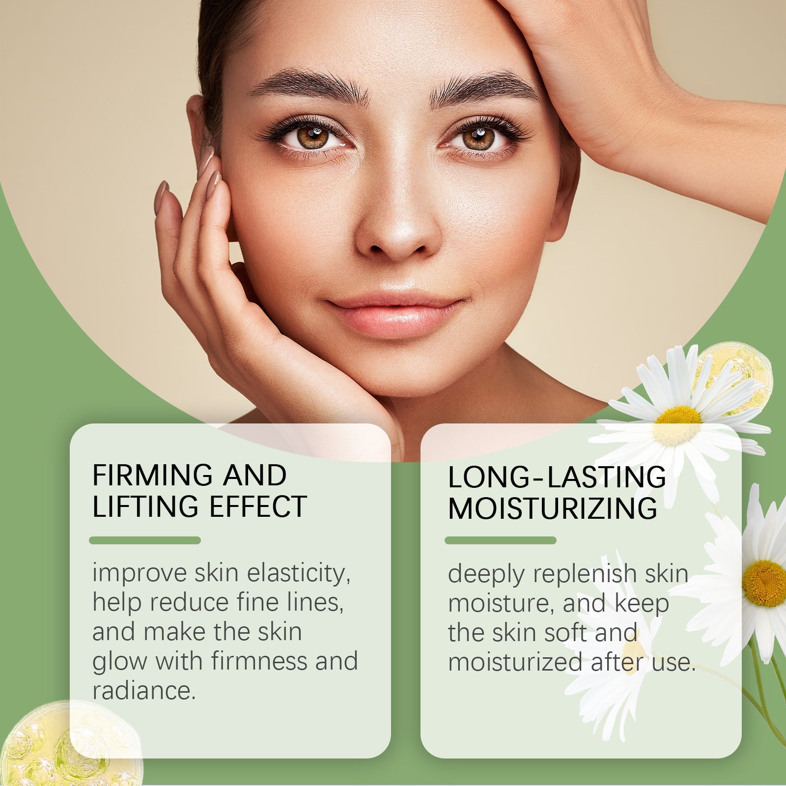 Facial Essence, Gentle Moisturizing, Delicate And Firm Skin, Lightening Fine Lines And Brightening Skin Essence