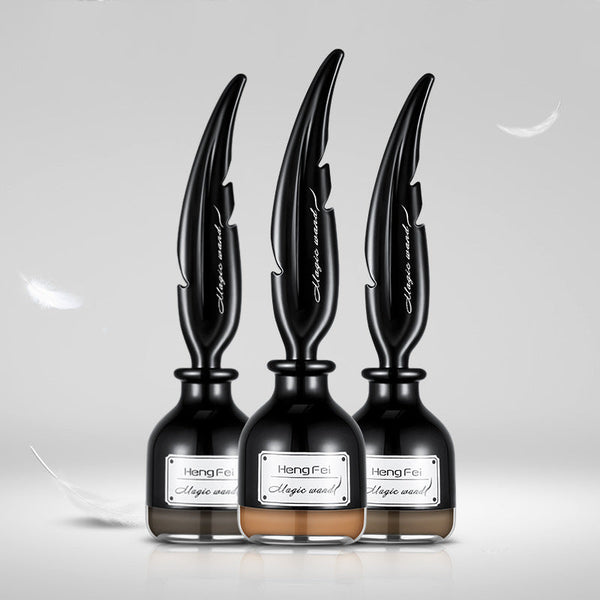 HengFei Air Cushion Eyebrow Cream Natural Three Dimensional Waterproof Dye Eyebrow Cream With Brush