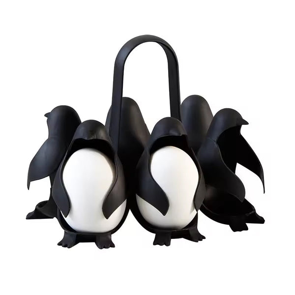 Penguin - Shaped Egg Cooker   Multifunctional Egg Cooker & Fridge Storage Holder