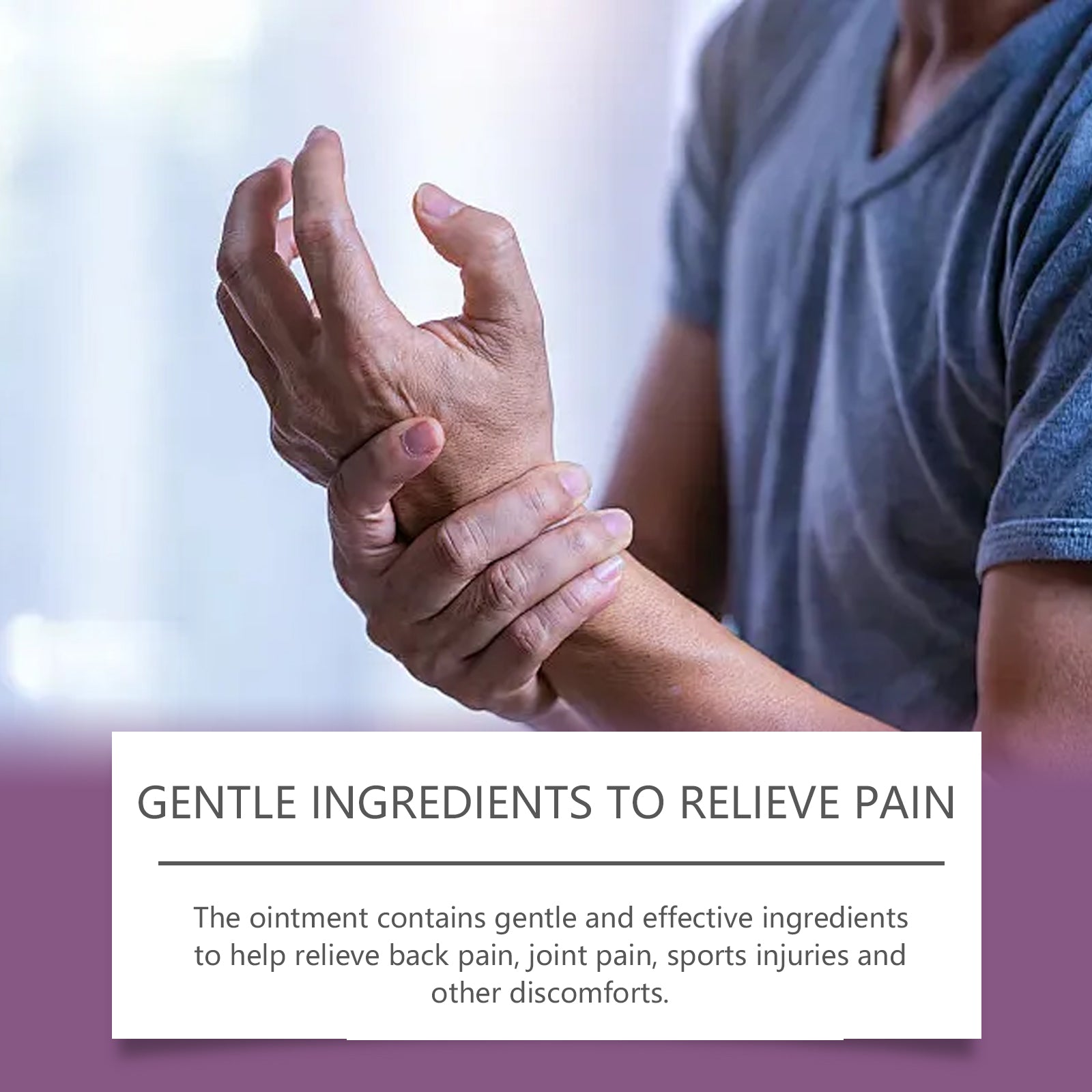 Herbal Joint Care Ointment Relieves Discomfort By Massaging Joints And Knees With A Treatment Cream