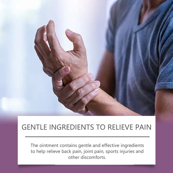 Herbal Joint Care Ointment Relieves Discomfort By Massaging Joints And Knees With A Treatment Cream