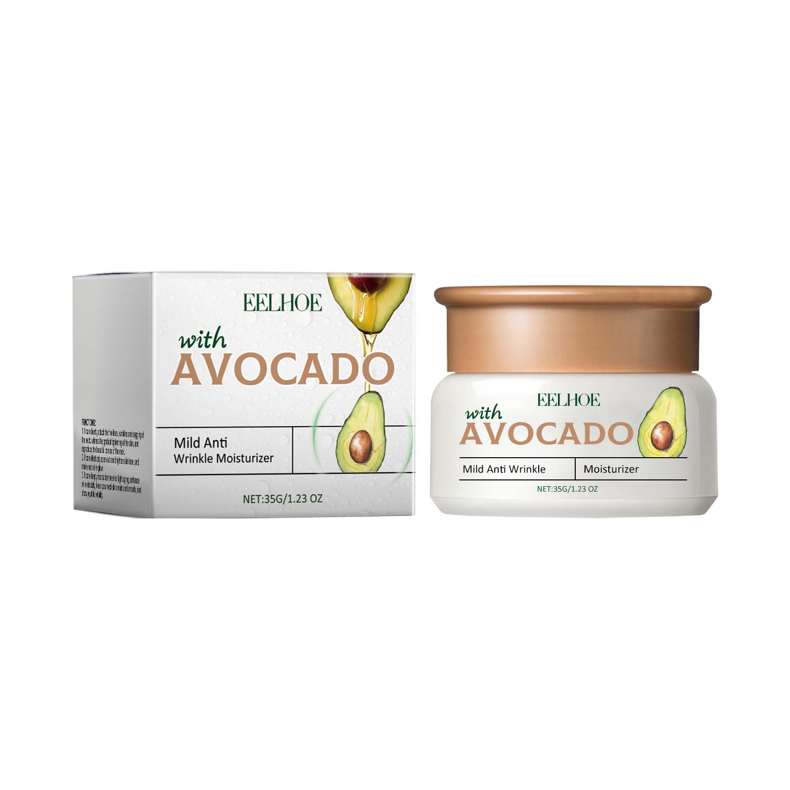 Avocado Cream For Wrinkles Gentle Moisturizing Facial Skin Moisturizing Daily Cream