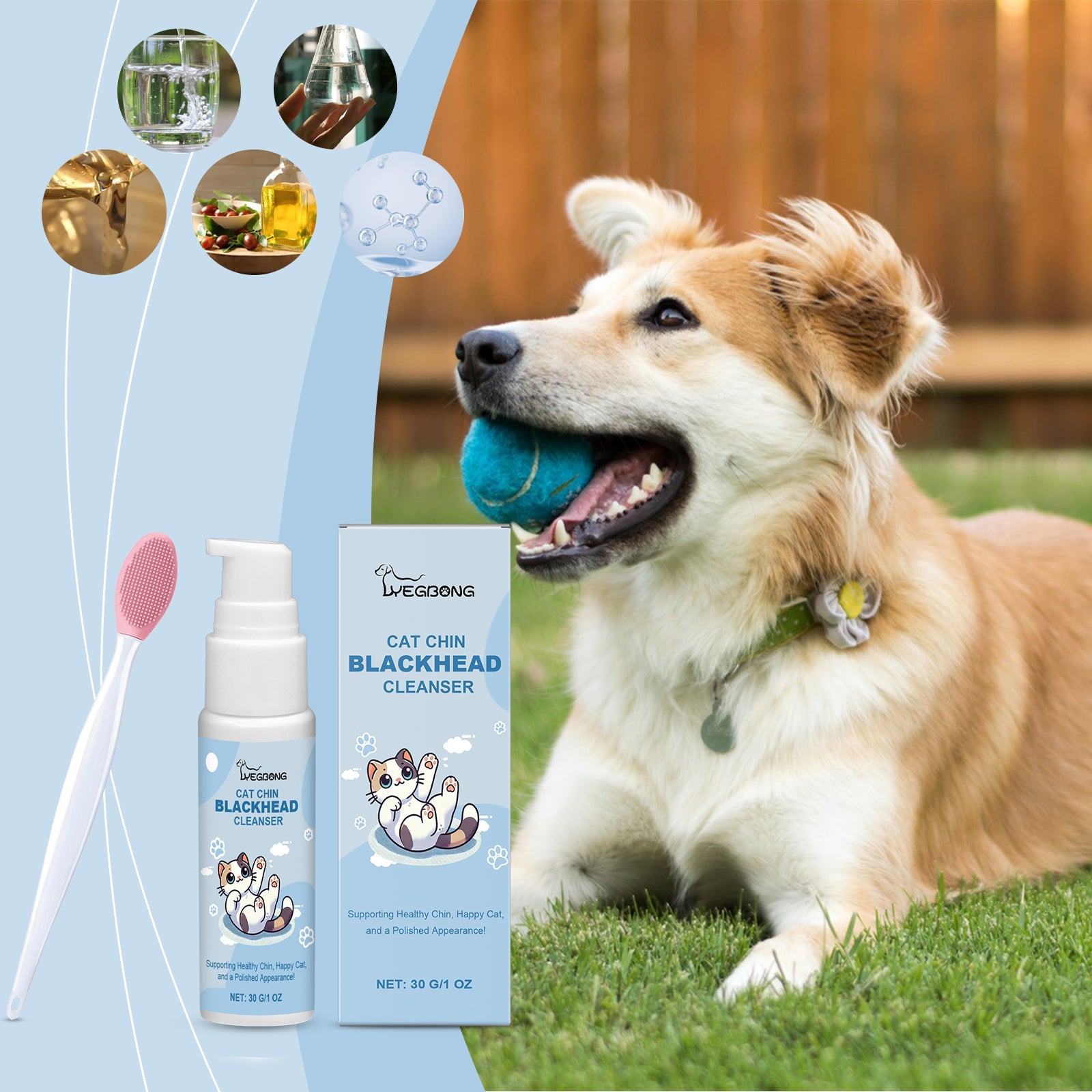 Pet Oral Care Set Gentle Cleaning Decontamination Maintenance Cleaning Solution For Cats And Dogs