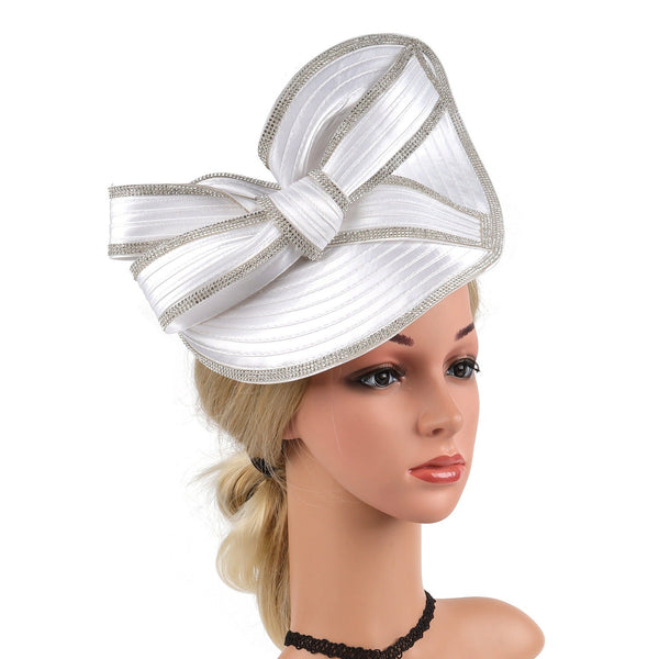 Hemp top hat black white diamond headband