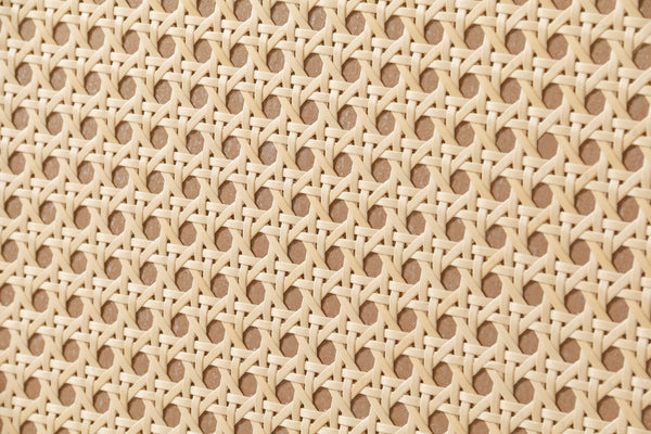 Handcrafted Premium Grain Panels Rattan Sideboard Buffer Cabinet Accent Storage Cabinet With 4 Rattan Doors BLUE