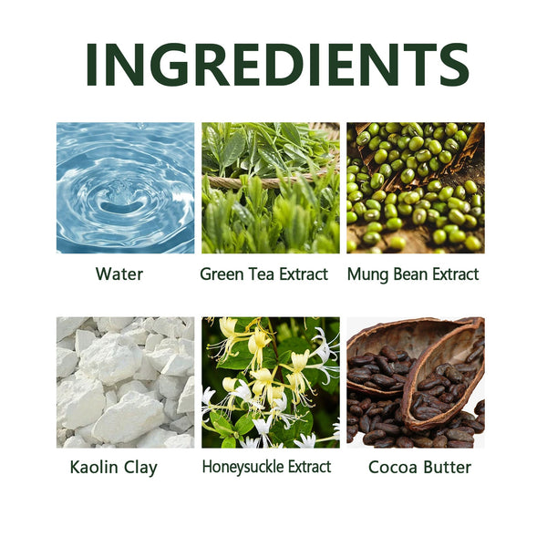 Green Tea Blackhead Removal Mask Deeply Cleanses Skin, Tightens Pores And Lightens Blackheads