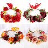 Korean style flower garland headwear, fresh flower crown, fashion show, dance party, flower crown, vacation, countryside props,