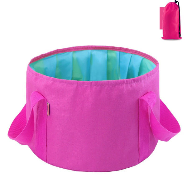 Multi-Purpose Outdoor Travel Portable Folding Bucket Foot Bucket Washbasin Camping Bucket Enlarged