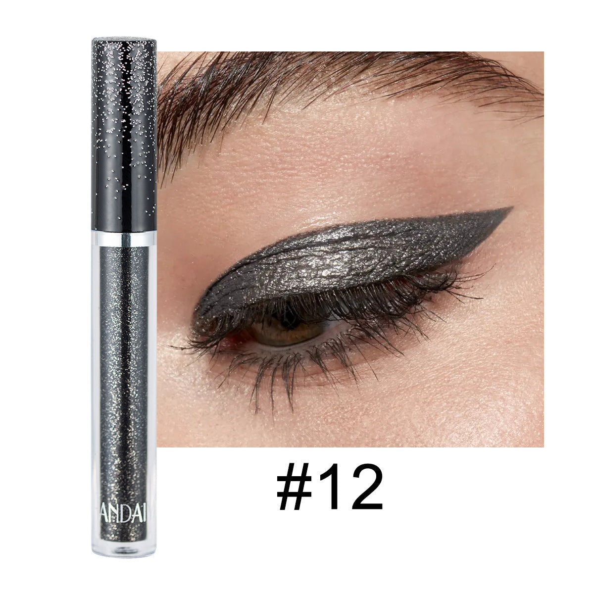 HANDAIYAN 12 Color Single Diamond Liquid Eye Shadow Psychedelic Pearly Shiny Eye Shadow Lying Silkworm Tear Makeup Eye Shadow Liquid