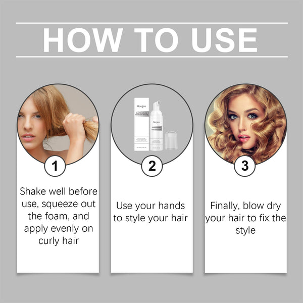 Hair Styling Mousse Refreshing Oil Removal Oil Control Light Volume Protection Refreshing Fluffy Hair Gel